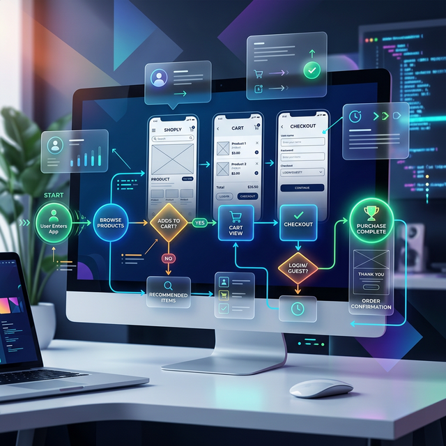 User Flow Mapping in UI/UX Design